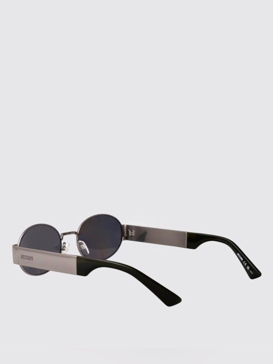 New Moschino MOS185/S 06LBUE Silver Mirrored Oval Sunglasses for Women Authentic main image 7